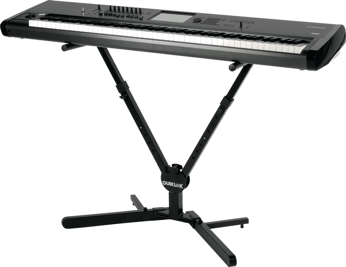 QUIK LOK QLY40 – Stand clavier en Y réglable 730 à 940 mm (NOIR)