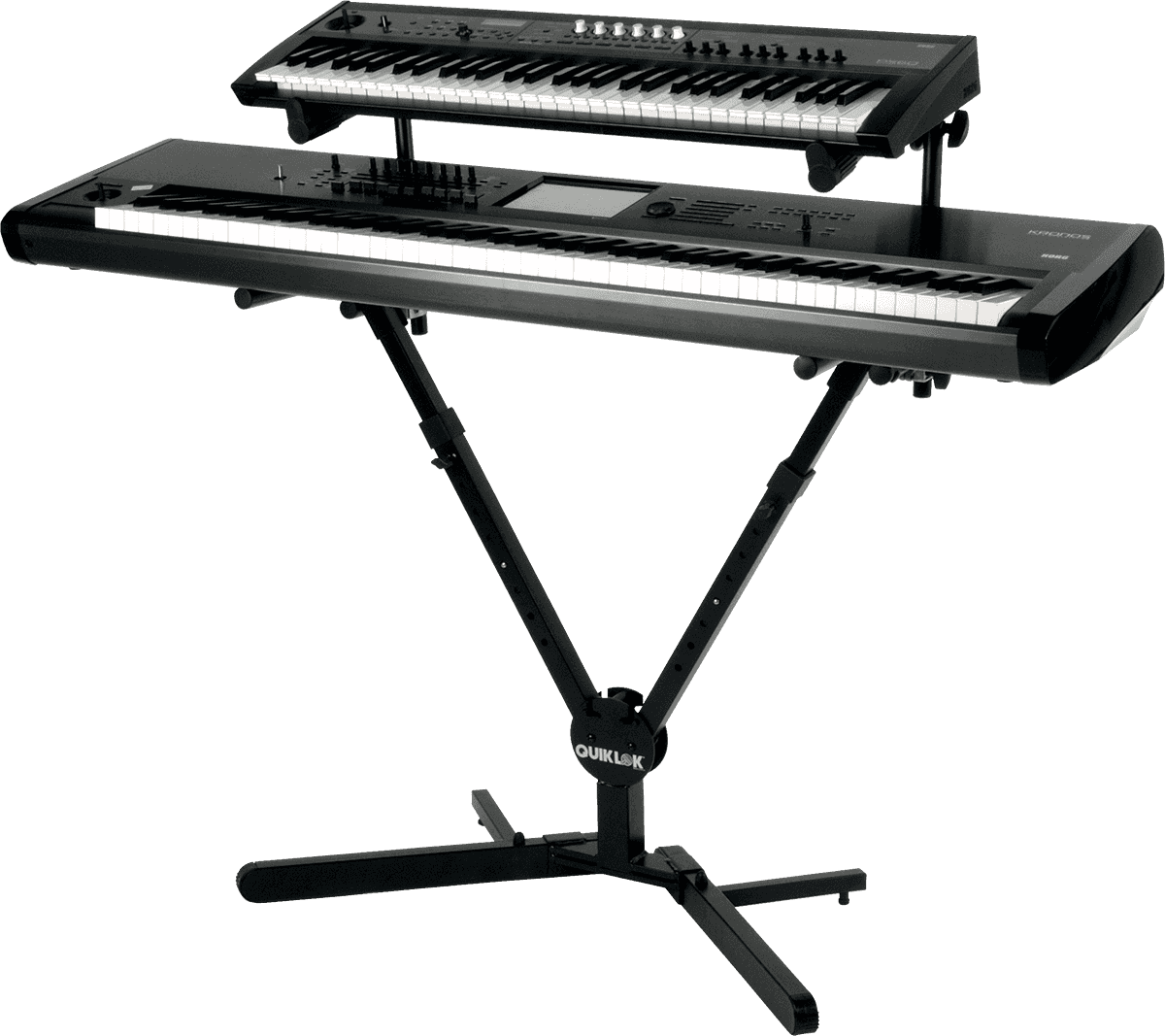 QUIKLOK QLY42 – Extension paire de bras pour 2e clavier (stand QLY/40) – Noir