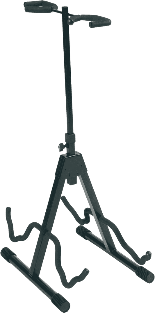 Stand Guitare en A Universel – Tête réglable 2 guitares RTX G2R