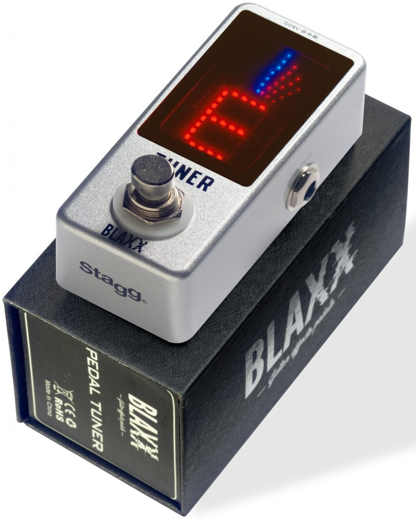 PÉDALE ACCORDEUR CHROMATIQUE AUTOMATIQUE BLAXX – GUITARE, BASSE ET AUTRES INSTRUMENTS