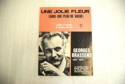 Partition UNE JOLIE FLEUR - piano chant - OCCASION