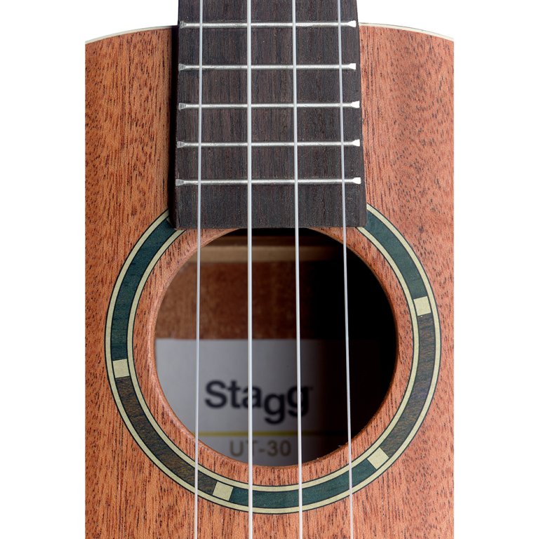 Ukulélé tenor traditionnel avec table en sapelli et housse STAGG UT-30