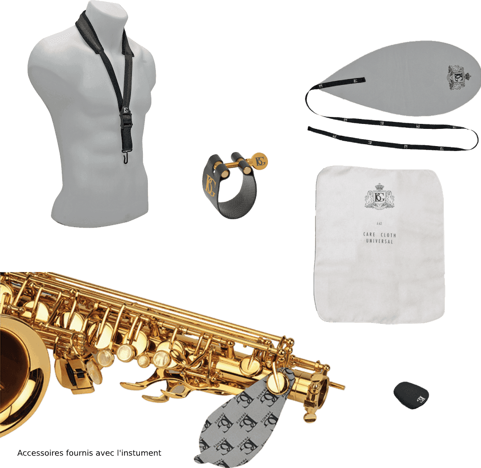 SAXOPHONE SOPRANO SIb COURBE LAITON VERNI SML SC620- STOCK B