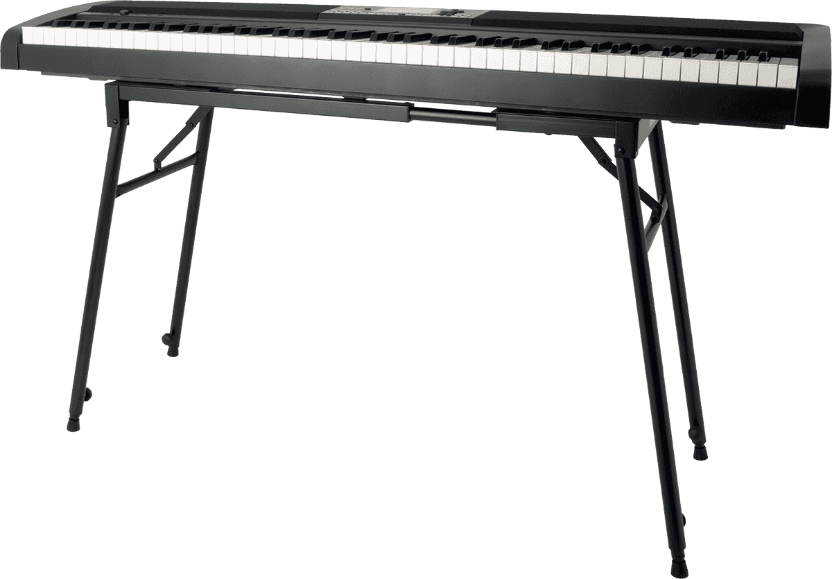 QUIK LOK WS420 – Stand clavier table noir H650–1100 mm