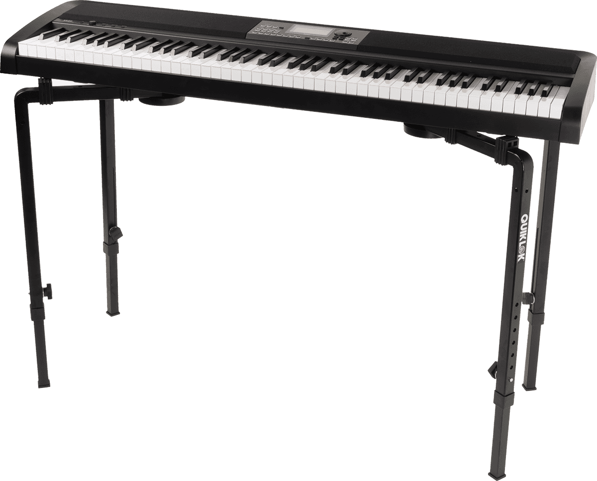 QUIK LOK WS650 – Stand clavier / table multifonction H616–813 mm – Noir