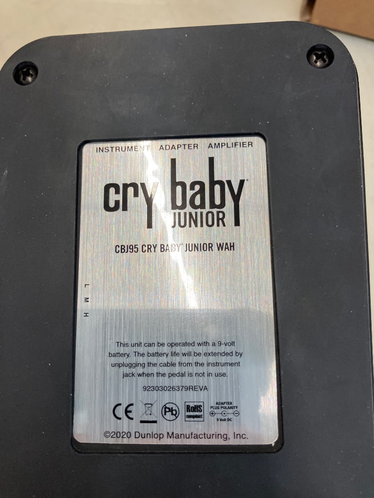 Pédale Wah Dunlop Cry Baby Junior Limited Black CBJ95SB - STOCK B