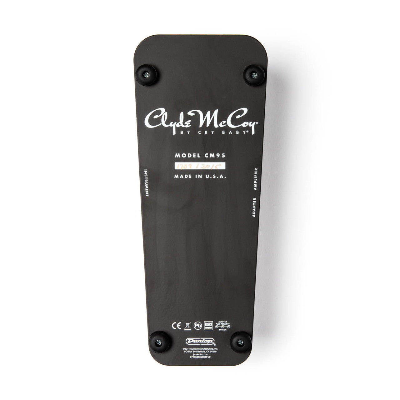 Pédale Wah Signature – Clyde McCoy Wah Reissue DUNLOP CM95