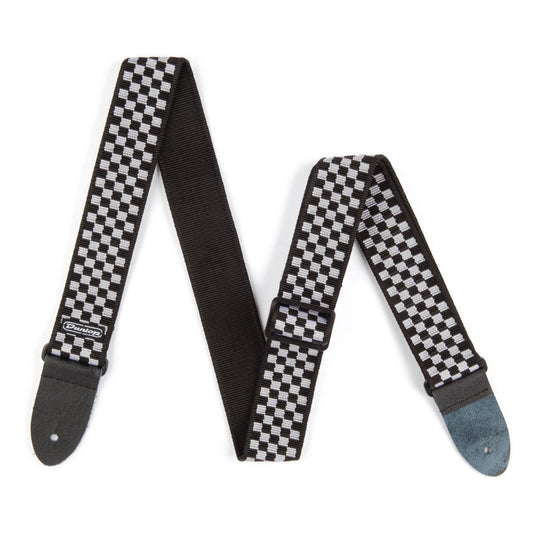 Courroie guitare Dunlop Standard – Échiquier noir & blanc D38-31BK