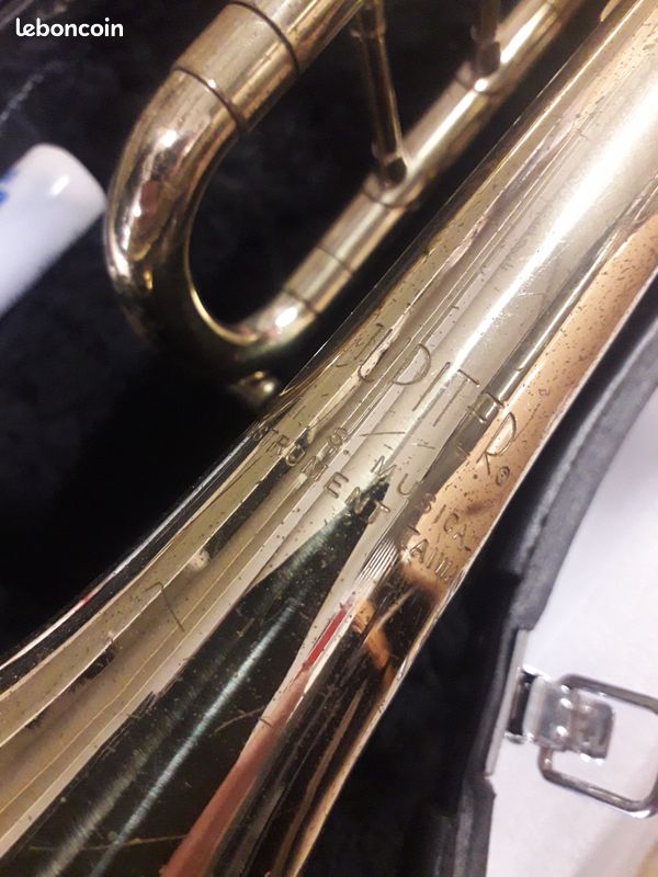 Trompette Jupiter Sib + étui + embouchure Bach 1 1/2C - OCCASION