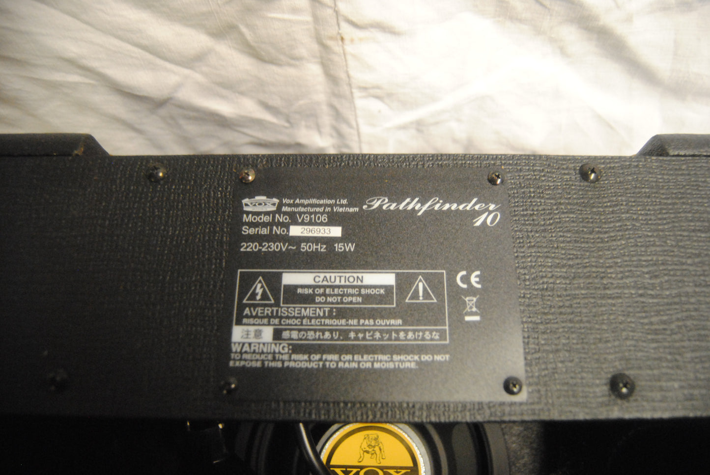 Ampli guitare combo Vox Pathfinder 10 – OCCASION