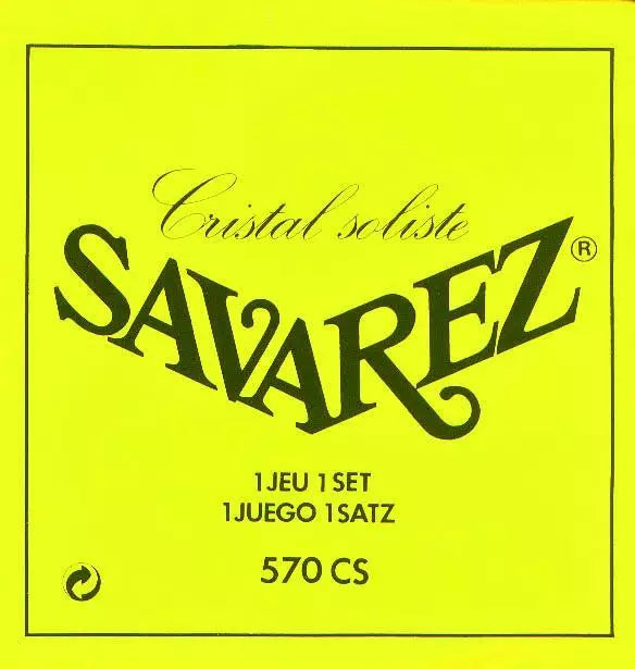 SAVAREZ 570CS Cristal Jaune Tirant Fort – Jeu de cordes guitare classique