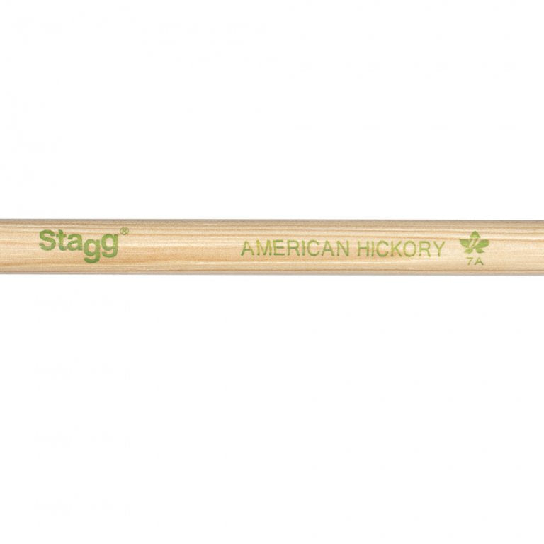 PAIRE DE BAGUETTES STAGG SÉRIE V – 7A – HICKORY – OLIVE BOIS