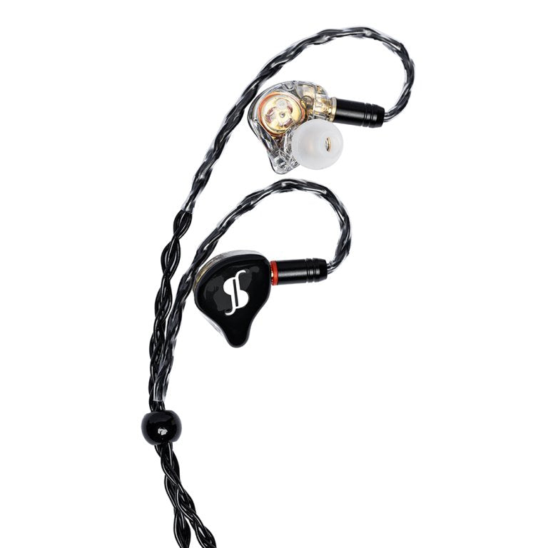 MONITEURS DE SCÈNE INTRA-AURICULAIRES À TRANSDUCTEURS HYBRIDES PREMIUM SPM-PRO-BK