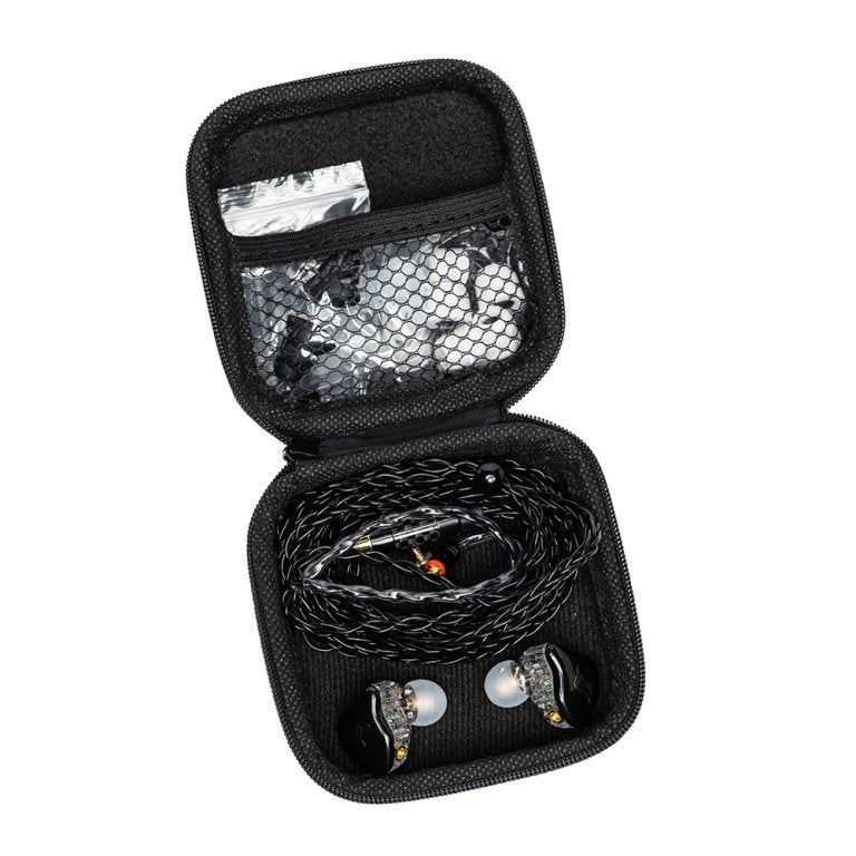 MONITEURS DE SCÈNE INTRA-AURICULAIRES À TRANSDUCTEURS HYBRIDES PREMIUM SPM-PRO-BK
