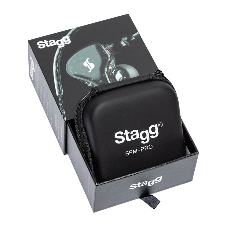 MONITEURS DE SCÈNE INTRA-AURICULAIRES À TRANSDUCTEURS HYBRIDES PREMIUM SPM-PRO-BK