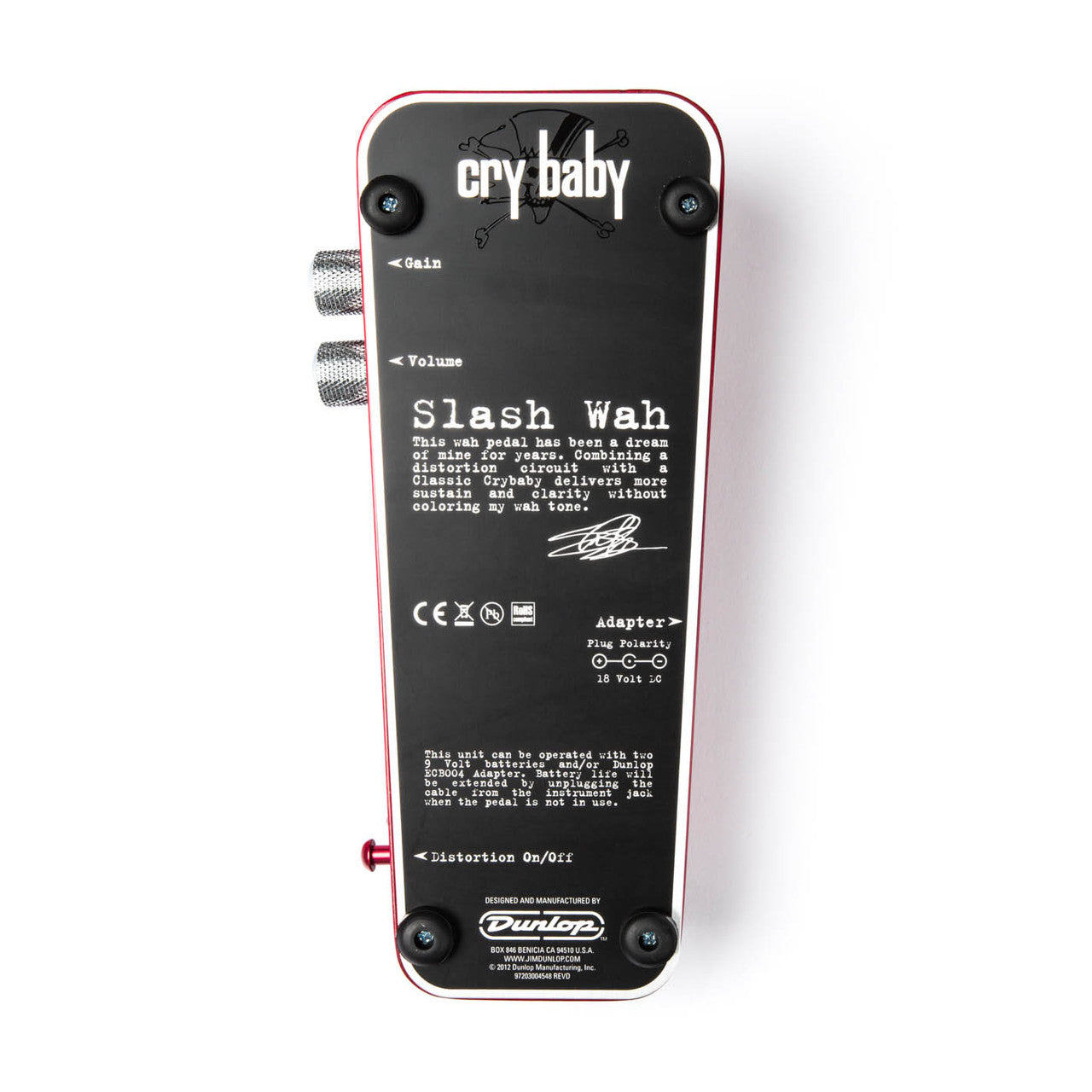 Pédale Signature – Slash Wah + Distortion DUNLOP SW95